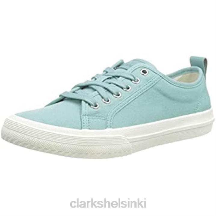turkoosi canvas naisten roxby-pitsilenkkarit Clarks naiset 2DHN372 turkoosi kangas