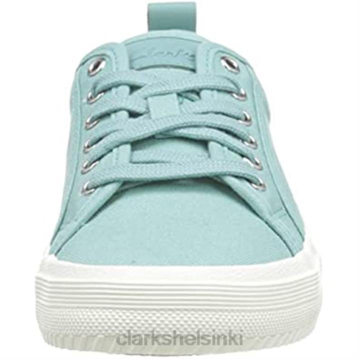 turkoosi canvas naisten roxby-pitsilenkkarit Clarks naiset 2DHN372 turkoosi kangas