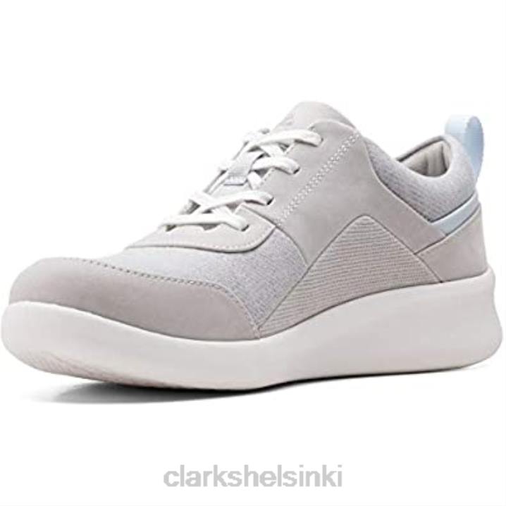 vaaleanharmaa tekstiili naisten sillian 20 kae tennarit clarks Clarks naiset 2DHN788 vaaleanharmaa tekstiili
