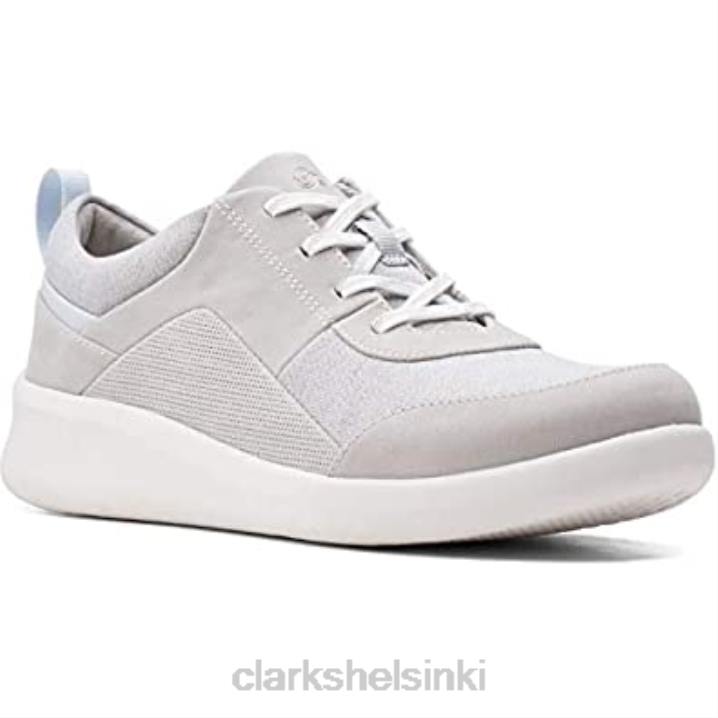 vaaleanharmaa tekstiili naisten sillian 20 kae tennarit clarks Clarks naiset 2DHN788 vaaleanharmaa tekstiili