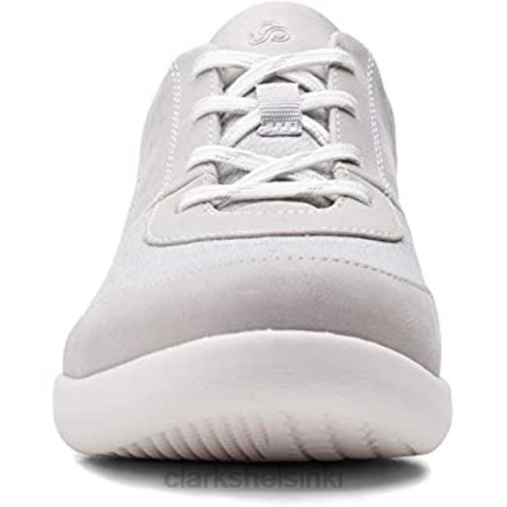 vaaleanharmaa tekstiili naisten sillian 20 kae tennarit clarks Clarks naiset 2DHN788 vaaleanharmaa tekstiili