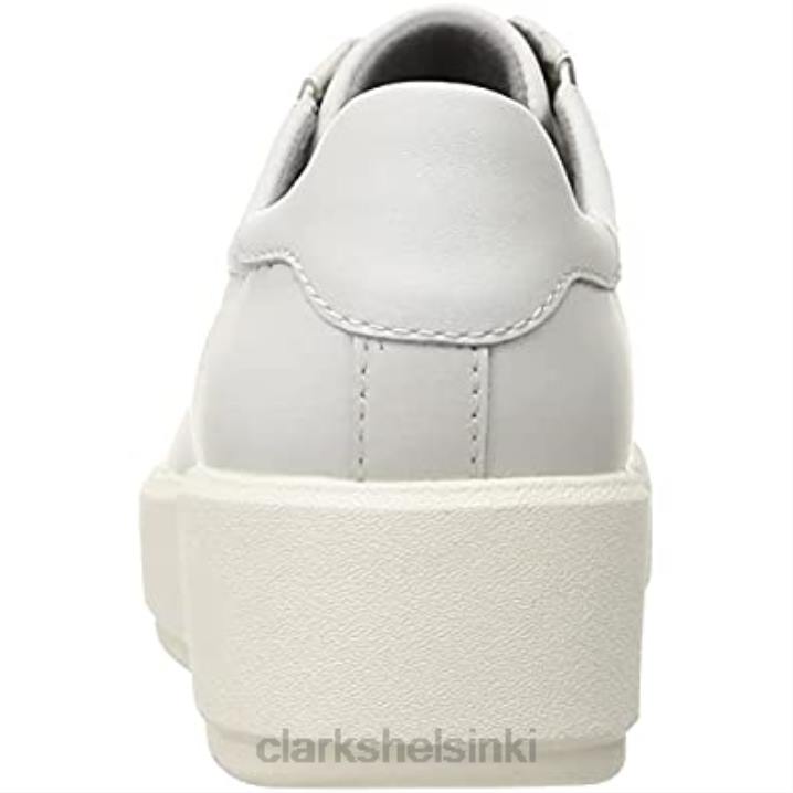 valkoinen nahkainen clarks naisten layton-pitsilenkkari Clarks naiset 2DHN352 valkoista nahkaa