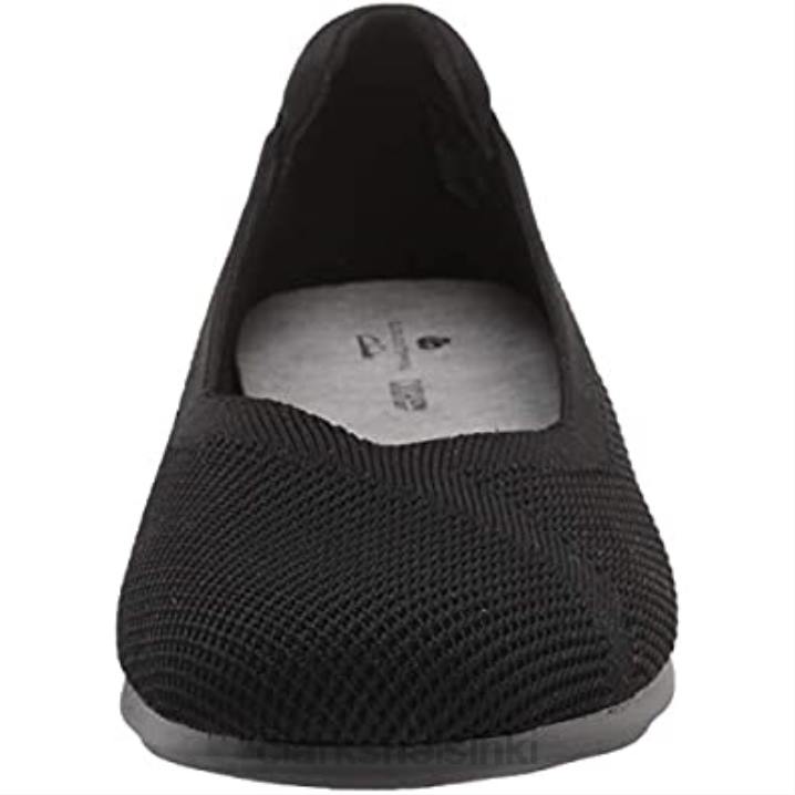 clarks musta neuloa naisten carly toive baletti flat Clarks naiset 2DHN521 musta neule