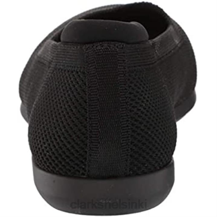 clarks musta neuloa naisten carly toive baletti flat Clarks naiset 2DHN521 musta neule