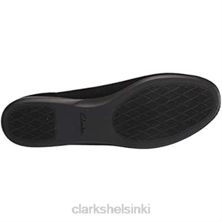 clarks musta neuloa naisten carly toive baletti flat Clarks naiset 2DHN521 musta neule