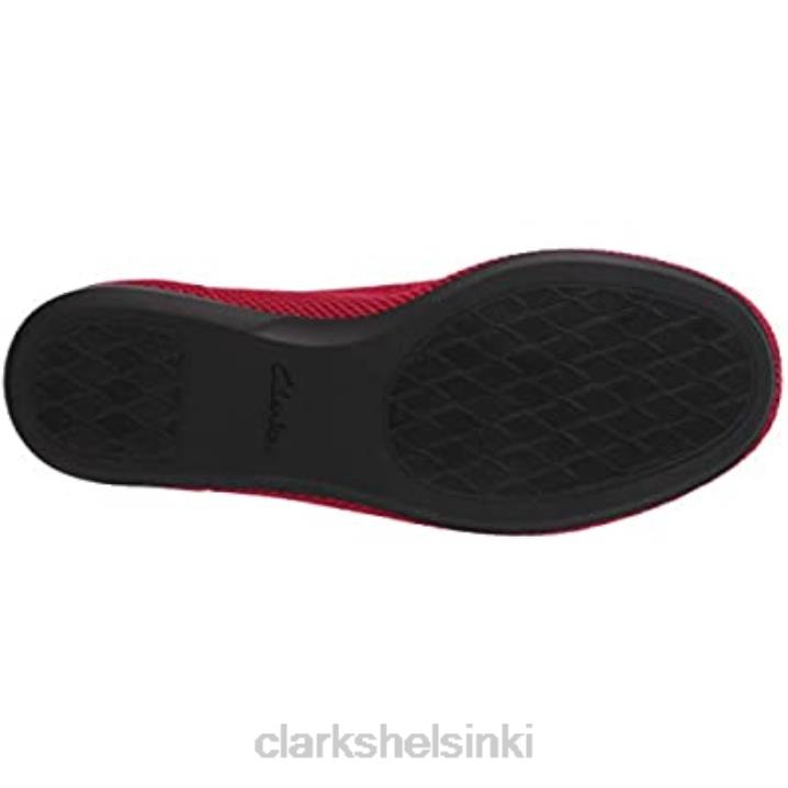 clarks naisten carly toive baletti litteä punainen neule Clarks naiset 2DHN1762 punainen neule
