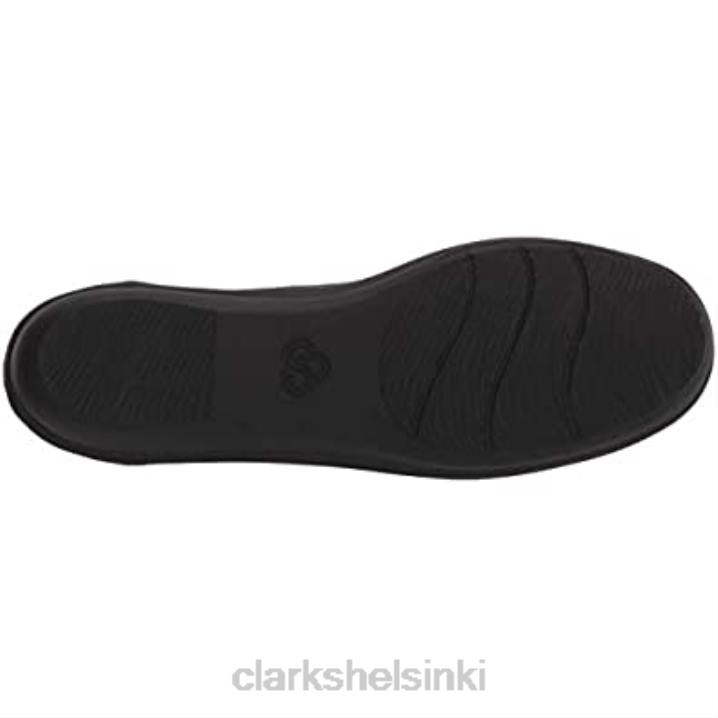 clarks naisten matala baletti flat black käärmeprintti synteettinen Clarks naiset 2DHN578