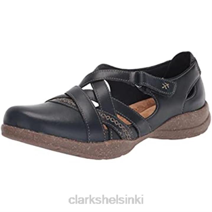 clarks naisten roseville step mary jane flat laivastonsininen nahka Clarks naiset 2DHN2858 laivastonsininen nahka