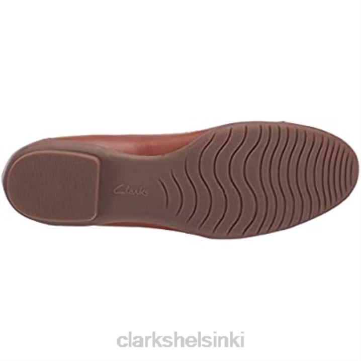 clarks naisten sara orchid baletti litteä karamelli nahka Clarks naiset 2DHN1658 karamelli nahkaa