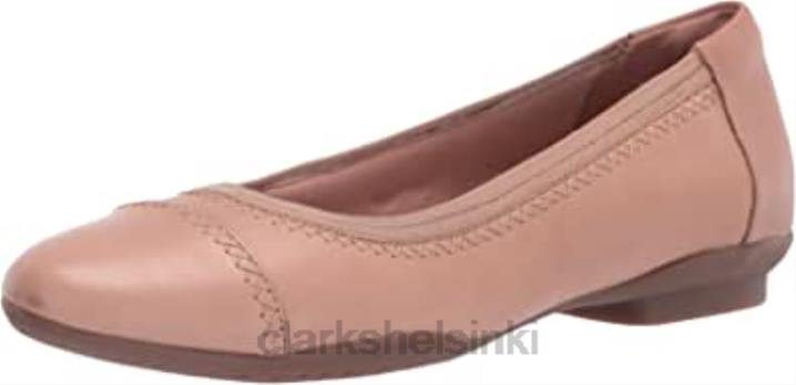 clarks naisten sara orchid baletti tasainen tumma poskipuna nahka Clarks naiset 2DHN778 tumma poskipuna nahka