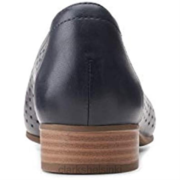 laivastonsininen nahka clarks naisten Juliet Cedar baletti tasainen Clarks naiset 2DHN1648