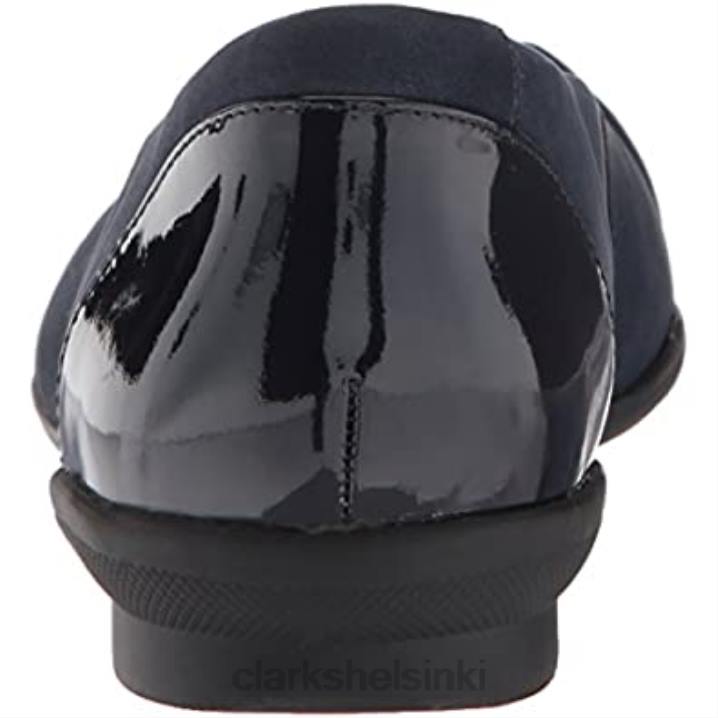 laivastonsininen uusi musta nvy patentti lthr combi clarks naisten neenah vine baletti tasainen Clarks naiset 2DHN1091 laivastonsininen uusi musta nvy patentti lthr combi