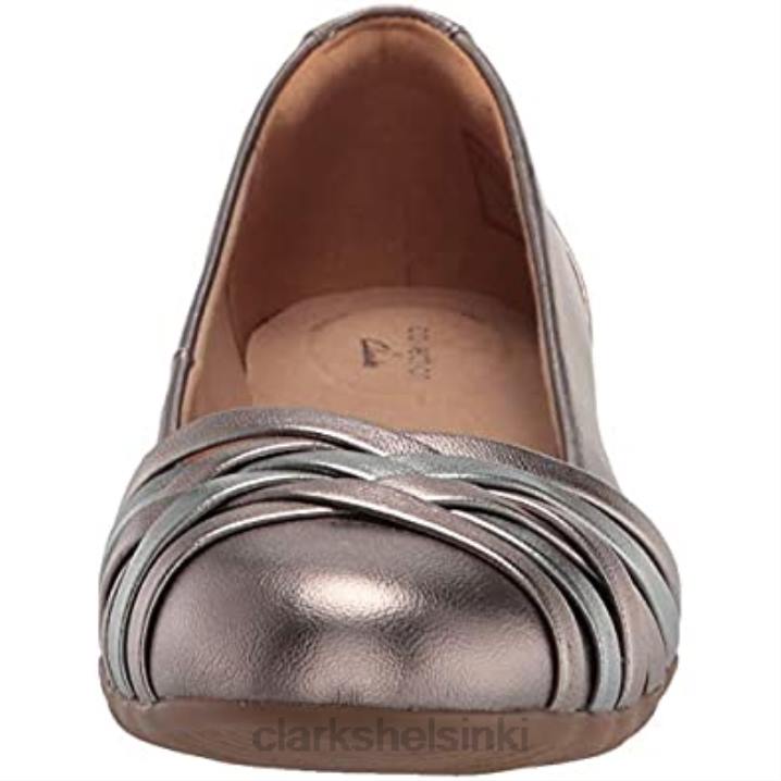 metallinen kombi synteettinen naisten sara apila baletti litteät clarks Clarks naiset 2DHN2444