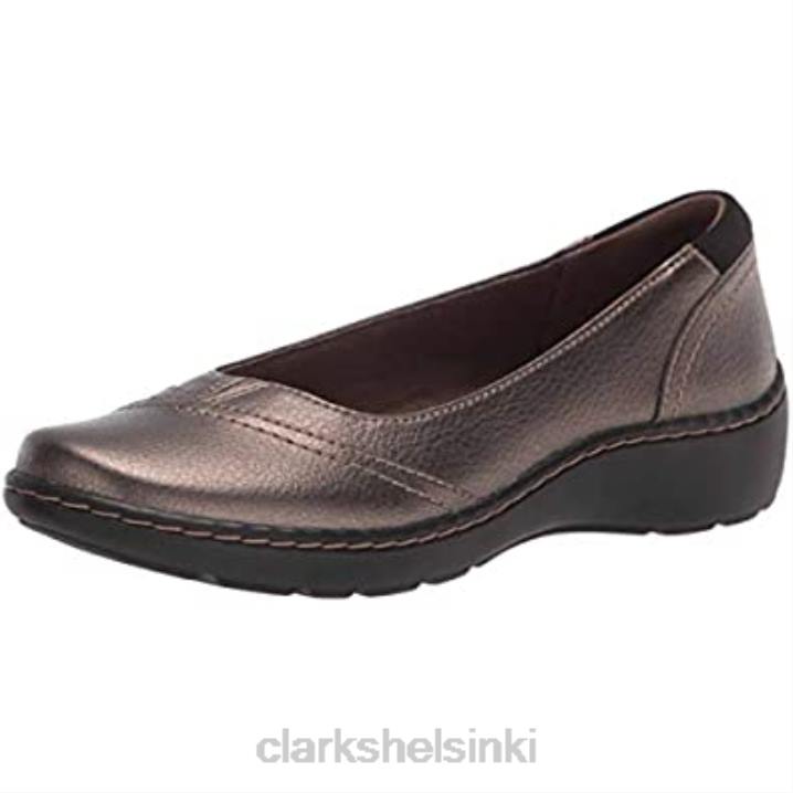 metallinen synteettinen clarks naisten cora eliza baletti litteä Clarks naiset 2DHN560 metallinen synteettinen