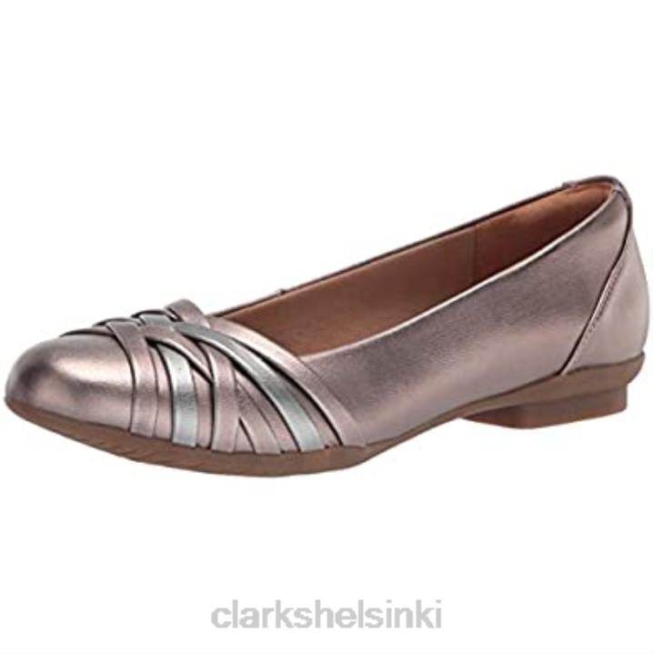 metallinen yhdistelmä synteettinen clarks naisten sara apila baletti tasainen Clarks naiset 2DHN2443