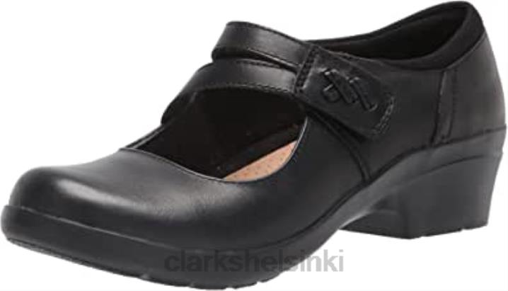 musta nahka clarks naisten angie bell mary jane flat Clarks naiset 2DHN1995 musta nahka