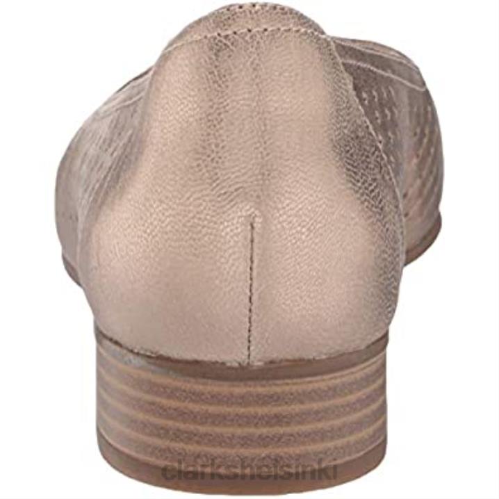 naisten Julia Cedar baletti flat clarks metallinen nahka Clarks naiset 2DHN2951 metallinen nahka