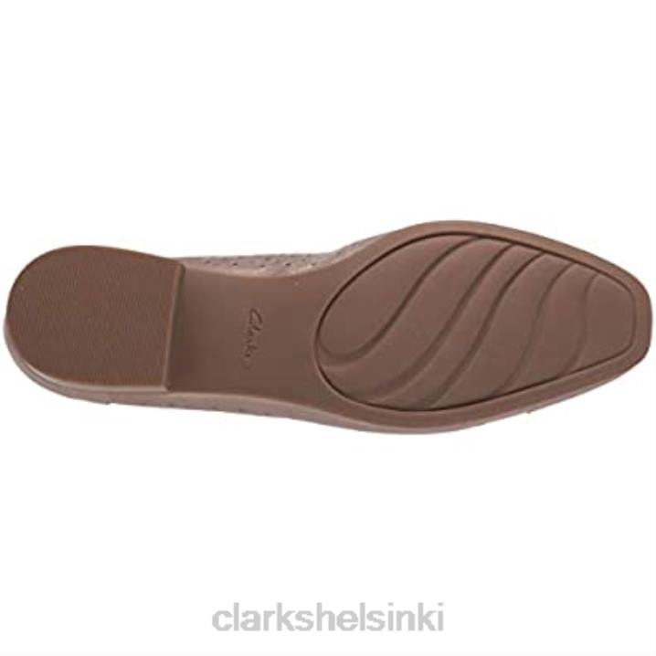 naisten Julia Cedar baletti flat clarks metallinen nahka Clarks naiset 2DHN2951 metallinen nahka