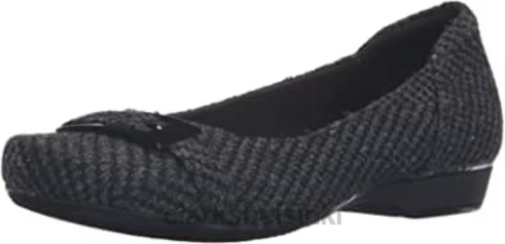 naisten blanche west flat black synteettinen clarks Clarks naiset 2DHN2166