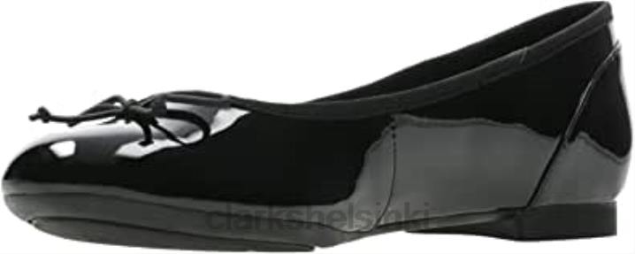 naisten couture bloom baletti flats black clarks Clarks naiset 2DHN86 musta patentti