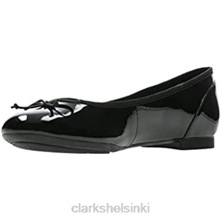 naisten couture bloom baletti flats black clarks Clarks naiset 2DHN86 musta patentti