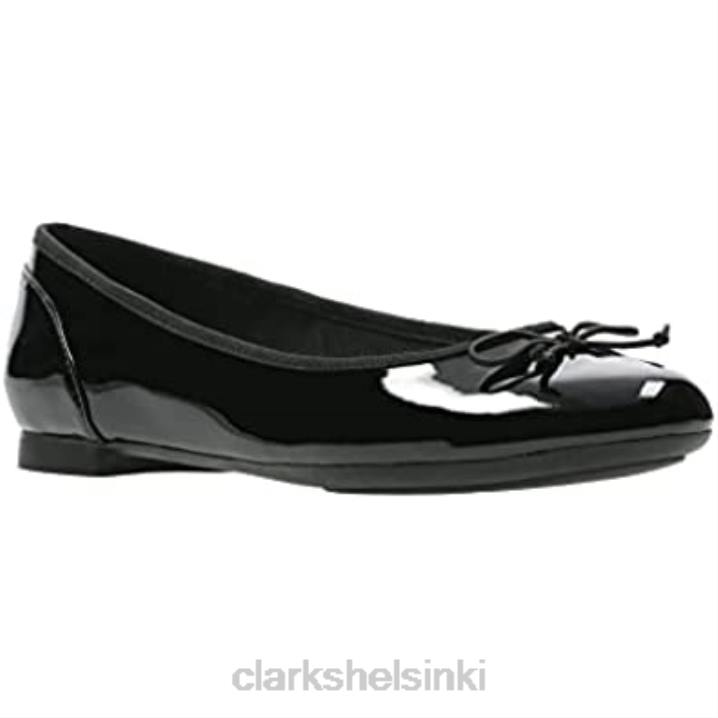 naisten couture bloom baletti flats black clarks Clarks naiset 2DHN86 musta patentti
