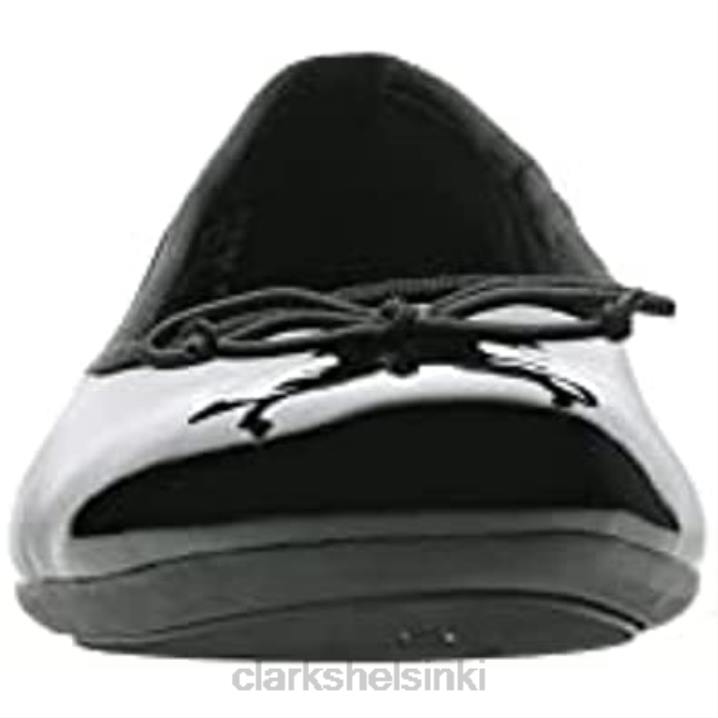 naisten couture bloom baletti flats black clarks Clarks naiset 2DHN86 musta patentti