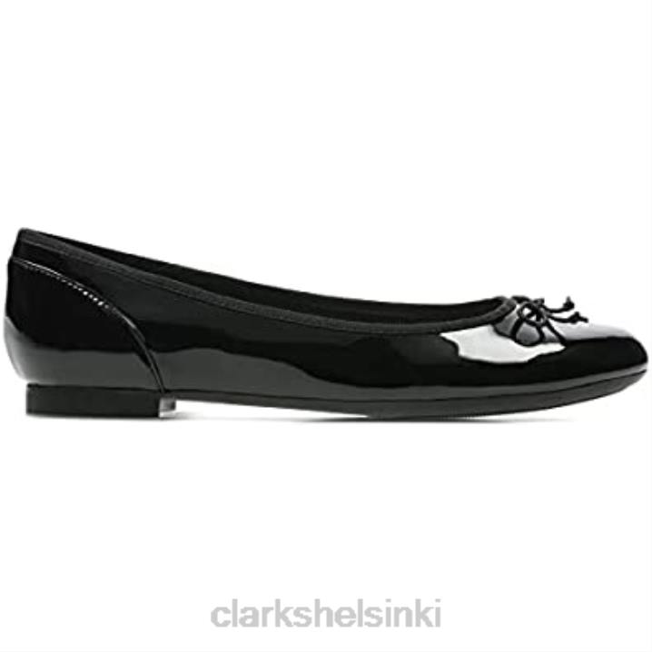 naisten couture bloom baletti flats black clarks Clarks naiset 2DHN86 musta patentti