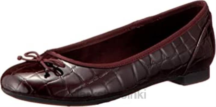 naisten couture bloom baletti flats clarks burgundy Clarks naiset 2DHN1629 viininpunainen