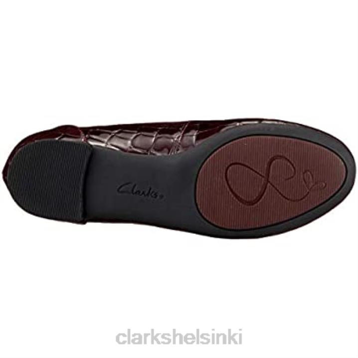 naisten couture bloom baletti flats clarks burgundy Clarks naiset 2DHN1629 viininpunainen