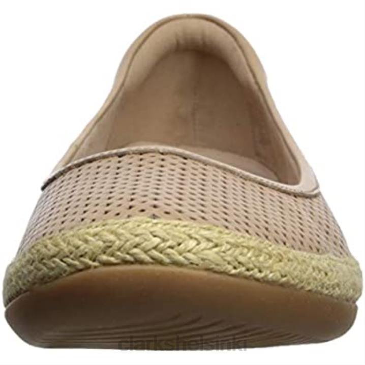 naisten danelly adira baletti litteät hiekka nahka clarks Clarks naiset 2DHN838 hiekka nahkaa