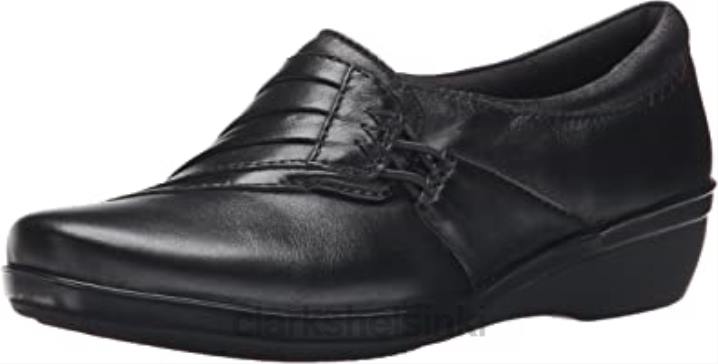 naisten everlay iris flat clarks musta nahka Clarks naiset 2DHN2965 musta nahka