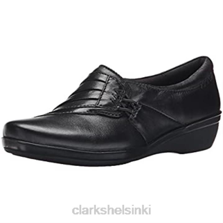 naisten everlay iris flat clarks musta nahka Clarks naiset 2DHN2965 musta nahka