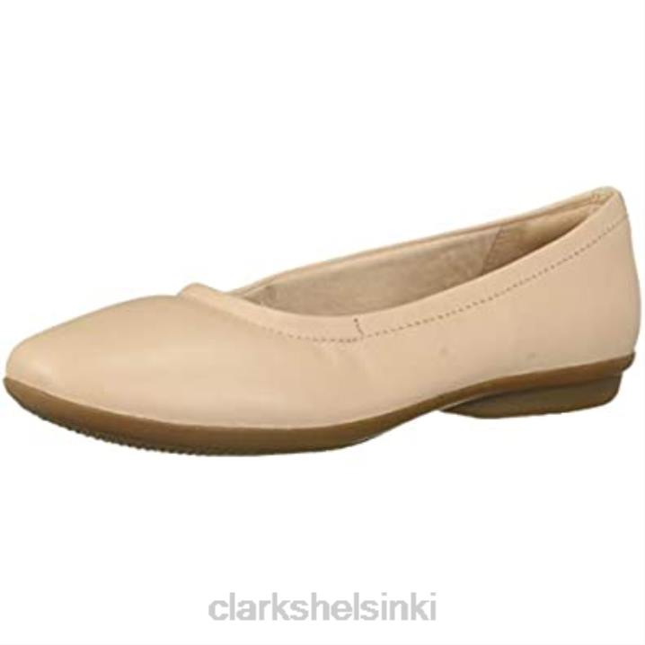 naisten gracelvail baletti litteä poskipuna nahka clarks Clarks naiset 2DHN846 poskipuna nahkaa