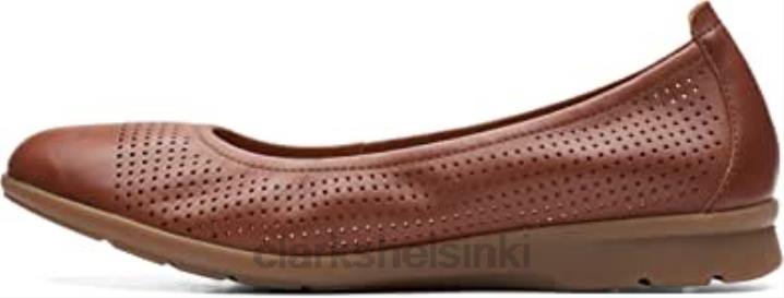 naisten jenette ease baletti flat tan nahka clarks Clarks naiset 2DHN1926