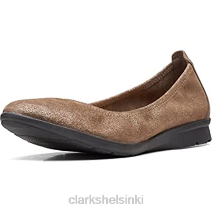 naisten jenette easy baletti litteä clarks tinametallinen mokka Clarks naiset 2DHN53