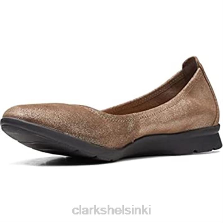 naisten jenette easy baletti litteä clarks tinametallinen mokka Clarks naiset 2DHN53
