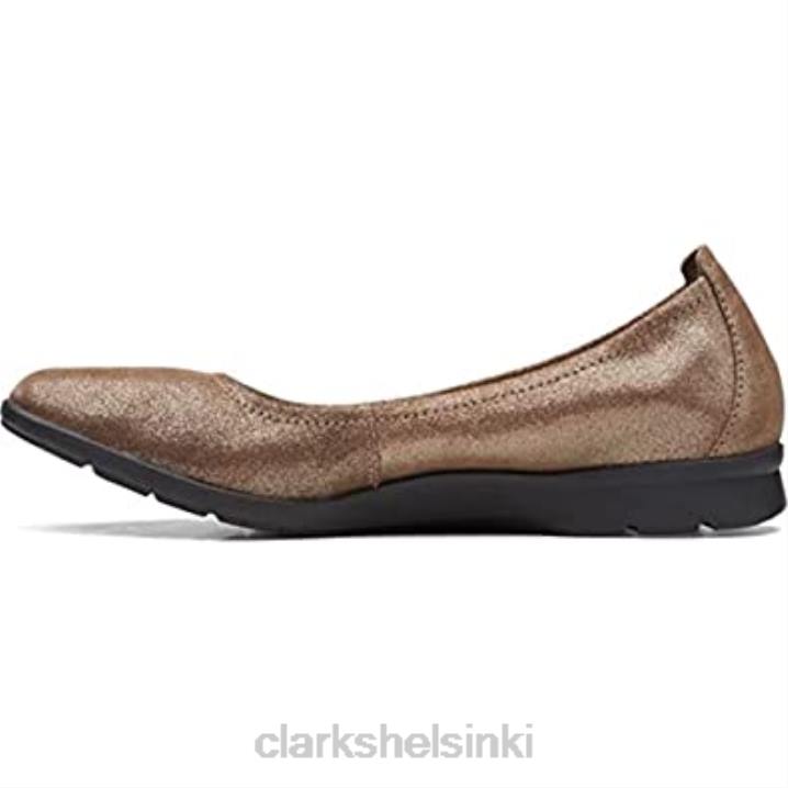 naisten jenette easy baletti litteä clarks tinametallinen mokka Clarks naiset 2DHN53