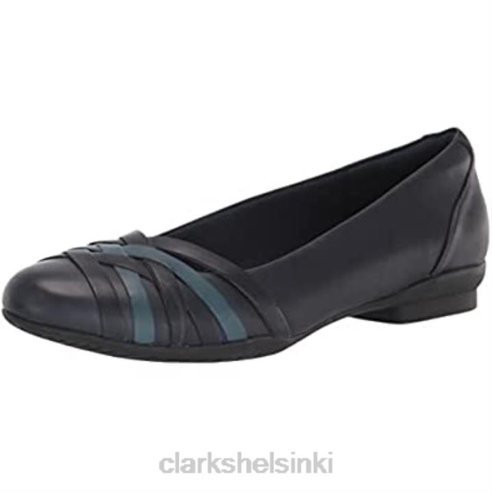 naisten sara apila baletti flat clarks laivastonsininen yhdistelmä Clarks naiset 2DHN901