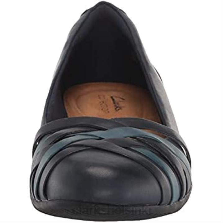 naisten sara apila baletti flat clarks laivastonsininen yhdistelmä Clarks naiset 2DHN901