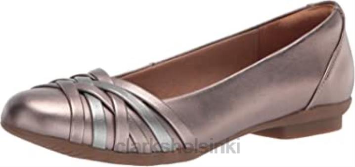 naisten sara apila baletti litteä clarks metallinen Clarks naiset 2DHN2445