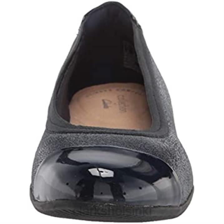 naisten sara orkidea baletti clarks laivastonsininen nahkayhdistelmä Clarks naiset 2DHN285