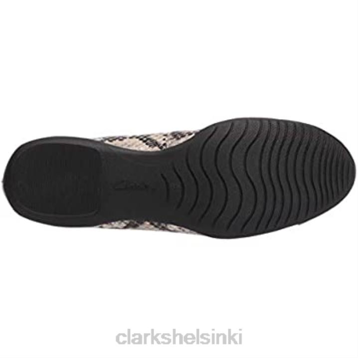 naisten sara orkidea baletti litteä taupe snake patentoitu kombi clarks Clarks naiset 2DHN894 taupe snake patenttiyhdistelmä