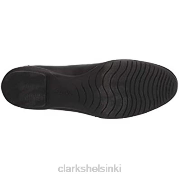 naisten sara wil matala baletti flat clarks musta nahka Clarks naiset 2DHN621 musta nahka