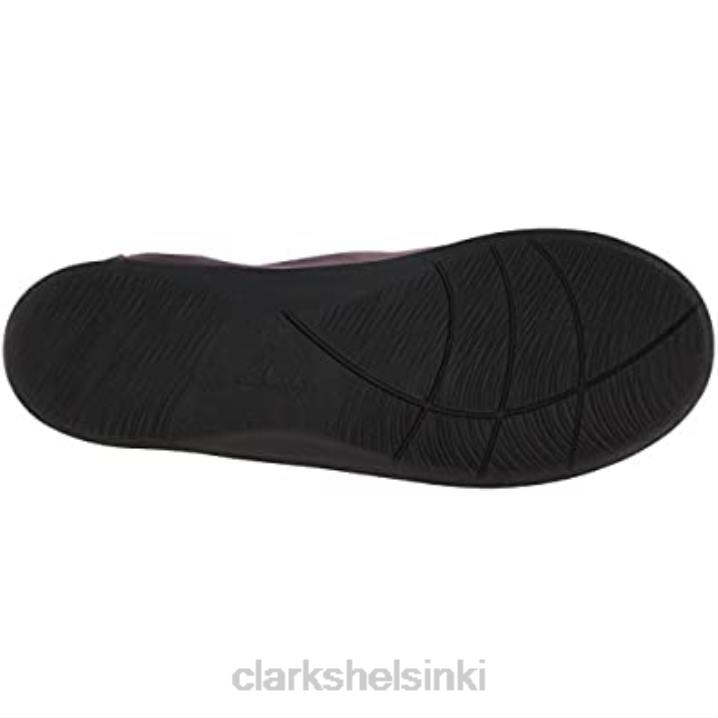 naisten sillian jetay flat clarks purppuranharmaa synteettinen nubukki Clarks naiset 2DHN2389 purppuranharmaa synteettinen nubukki