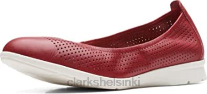 punainen papu naisten jenette ease baletti flat clarks Clarks naiset 2DHN884