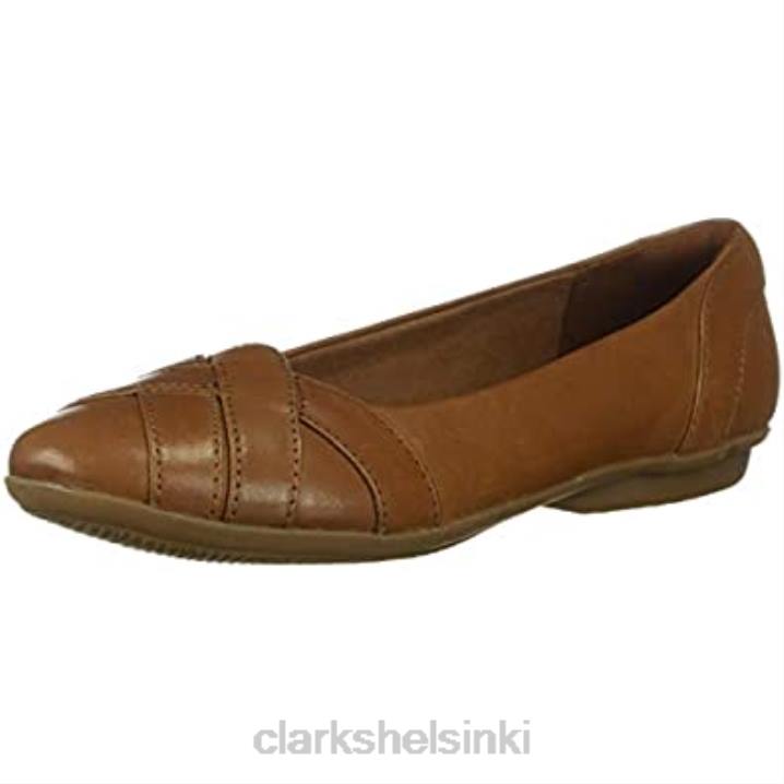 ruskea nahka naisten gracelmia baletti flat clarks Clarks naiset 2DHN1572 ruskea nahka
