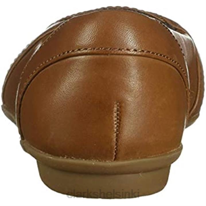 ruskea nahka naisten gracelmia baletti flat clarks Clarks naiset 2DHN1572 ruskea nahka