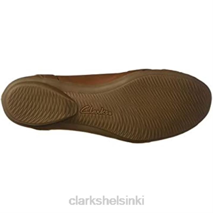 ruskea nahka naisten gracelmia baletti flat clarks Clarks naiset 2DHN1572 ruskea nahka