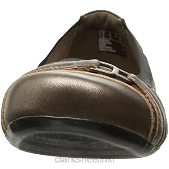 tinanahkainen clarks naisten kinzie kevyt litteä Clarks naiset 2DHN2843 tina nahkaa